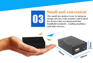 Módulo de Escáner de Código de Barras Integrado de Montaje Fijo YHDAA, Motor de Escaneo de Códigos QR 2D TTL RS232 USB para Kiosco, Logística, Hospital - Product Image 4