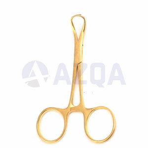 Pinza para Toallas Profesional de Acero Inoxidable, Completamente Dorada, 3.5 Pulgadas, Grado Alemán, Personalizable, Instrumento Quirúrgico OEM - Product Image 6