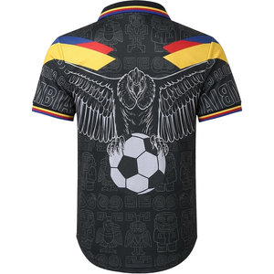 เสื้อฟุตบอลคุณภาพพรีเมียม ระบายอากาศได้ดี คอปกพับได้ สกรีนชื่อทีมด้านหน้า น้ำหนักเบา เหมาะสำหรับฝึกซ้อม-สำหรับทุกเพศ OEM - Product Image 6