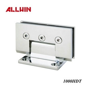 Charnière de porte de douche en verre à verre fixée au mur en laiton massif - Product Image 6