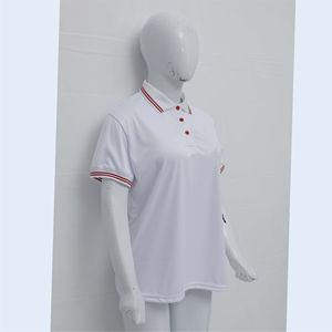Camiseta Polo Blanca Lisa para Hombre, de Algodón, Manga Corta, Casual, Transpirable, Verano, Corte Clásico Minimalista, Camiseta de Golf, Camisetas Polo al por Mayor - Product Image 2