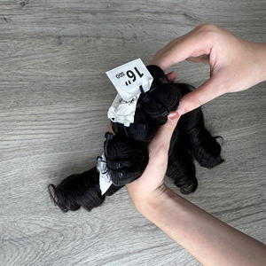 Precio al por mayor 100% Raw Virgin Vietnamita Humano Encaje Peluca Trama Primavera Curl Color natural Super Doble Extensiones de cabello - Product Image 6