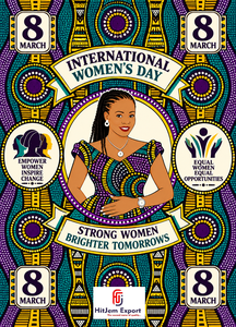 African Wax Print Fabric Ankara Cotton Textile 8 March Womens Day Custom OEM ODM Manufacturer Wholesale Supplier - Product Image 6