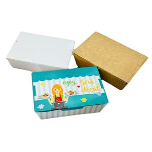 Boîtes alimentaires en papier kraft, emballages auto-érecteurs, boîtes cylindriques personnalisées imprimées, qualité alimentaire, pour le stockage - Product Image 1