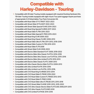 Schienale Passeggero Staccabile da 16 Pollici Compatibile con Moto Harley-Davidson Touring Street Glide Road Glide Road King - Product Image 3