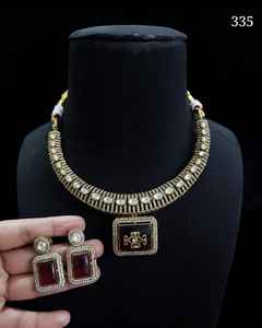 <b>Indian</b> Traditional Look Fashion Designer Necklace <b>Set</b> <b>Indian</b> Fashion Jewelry for Women and Girls' Party Wear - Product Image 1