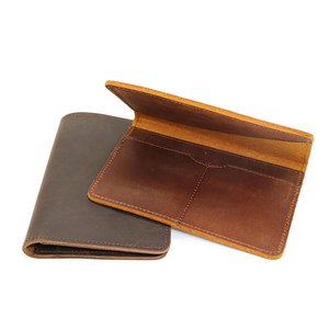 Porta Pasaportes Minimalista de Cuero PU, Diseño Delgado Sin Cierre, Negro, 7 Pulgadas, para Tarjetas de Crédito y Viajes - Product Image 4