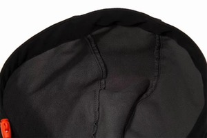 Veste de ski et de snowboard unisexe noire et orange, à capuche, imperméable, écologique, coupe-vent, isolée synthétiquement, fermeture éclair intégrale, softshell - Product Image 2