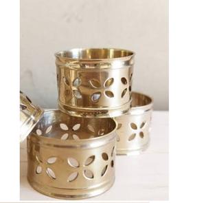 Porte-serviettes décoratif fait main tendance pour table à manger, en métal plaqué cuivre, forme personnalisée - Product Image 2