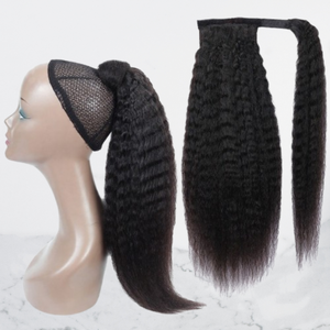 Queue de cheval en cheveux humains brésiliens OME avec bonnet en dentelle, extension de cheveux Remy à bandes adhésives, aspect naturel, coiffage facile, vente en gros - Product Image 1