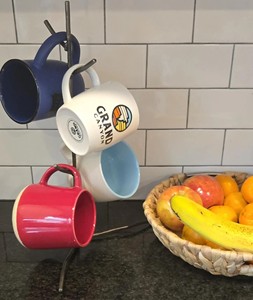 Modern Black Metal <b>Mug</b> <b>Tree</b> Holder Stand With Multiple Hooks Freestanding Coffee Cup Storage Rack For Kitchen storage Use - Product Image 3