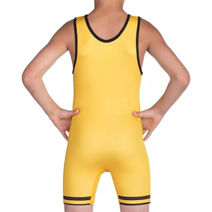 Custom Wrestling Singlet Sublimated Men’s Team Uniform High Stretch Breathable Quick Dry Competition Training <b>Bodysuit</b> OEM Sport - Product Image 6