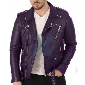 Wholesale Price Outdoor Use <b>Leather</b> Winter <b>Jacket</b> Stand Collar Made In Pakistan <b>Men</b> <b>Leather</b> <b>Jacket</b> - Product Image 2