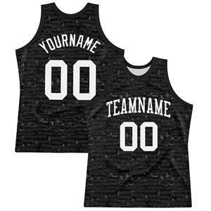 Tenues de basketball personnalisées respirantes, impression par sublimation intégrale, ensembles d'uniformes d'équipe noir et blanc, 100 % polyester, prix abordable - Product Image 2