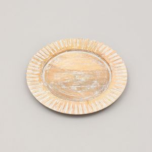Piatto Decorativo in Legno Artigianale da 13 Pollici, Sottopiatto in Legno per Decorazioni da Tavola e Feste - Product Image 1