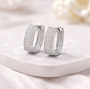 New Best Natural Diamond Filled Gold Plated Luxury Women's Earrings Customizable High Grade Wedding & Party Bulk Supplies - Product Image 6