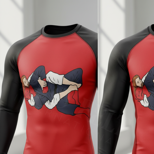 Rashguard de Compresión de Marca Privada Aceptada, para BJJ y Grappling, de Secado Rápido, para Entrenamiento de MMA, Material de Poliéster de Alta Calidad - Product Image 4