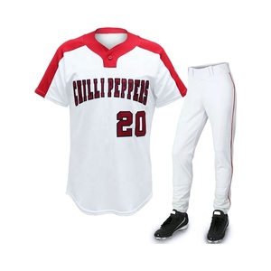 Wholesale Custom <b>Baseball</b> Uniform <b>Set</b> 100% Polyester Anti-Bacterial Quick Dry Breathable Sportswear for Adults - Product Image 1