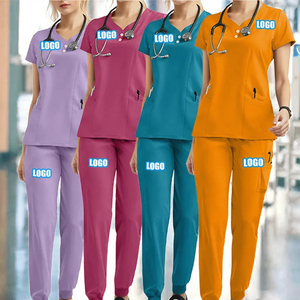 2025 Hot Sale Soft Polyester Hospital Nurse <b>Scrub</b> <b>Set</b> with Needle Detection Seamless Fusing for Unisex Nursing <b>Scrub</b> Uniforms - Product Image 4