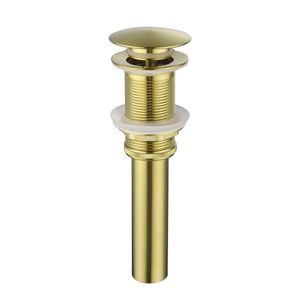 Tappo a scomparsa in acciaio inox 304 per scarico lavabo senza troppopieno, per lavabo da appoggio, lavandino, mobile bagno, per uso su lavabo da balcone - Product Image 1