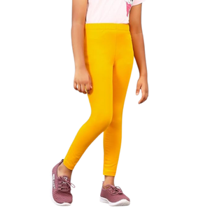 Leggings évasés pour enfants, tricotés, 100% coton, respirants, écologiques, doux, extensibles, vente en gros, fabricant en vrac, EVERGREEN - Product Image 2