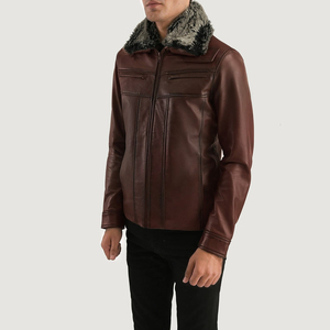 Veste en cuir à capuche pour homme, design haut de gamme 2026, qualité supérieure, prix imbattable, fabriquée au Pakistan - Product Image 4