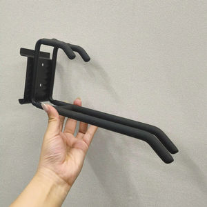 Sistema de Rieles de Gancho de Doble Brazo para Garaje, Soporte de Pared de Acero para Herramientas Eléctricas, Mangueras y Cables, Capacidad de 55 lb GAPGAR006 - Product Image 1