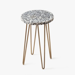 Maceta de Madera Rústica y Elegante con Incrustaciones de Madreperla y Soporte de Hierro para Decoración de Hogar, Balcón, Patio y Jardín - Product Image 4