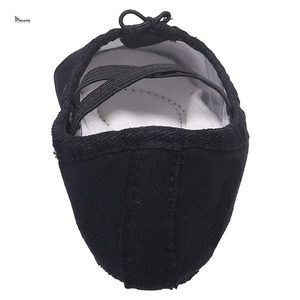 Chaussons de danse en toile noire à semelle souple, légers, respirants, avec sangle élastique, pour hommes et femmes, pour commande en gros - Product Image 6