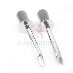 Cannule trocart vétérinaire en acier inoxydable pour bétail, instrument chirurgical pour le rumen, personnalisable OEM, certifié CE - Product Image 1