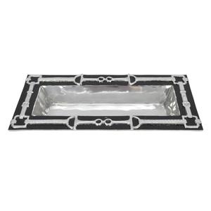 Black Finish Latest Serving Trays For Guests Room <b>Coffee</b> <b>Table</b> Decor Decorative Trays For Snacks & Drinks Food Grade Unique - Product Image 6