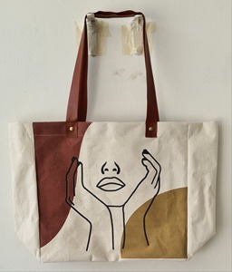 Organic Cotton <b>Canvas</b> <b>Tote</b> Bag Stylish Everyday Shoulder Bag - Product Image 6