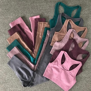 Ensemble de Yoga à la mode, nouveaux Designs, avec Logo personnalisé, set pour l'entraînement, 2020 - Product Image 2