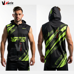 Tenue de football 7v7 2026 sublimée imprimée, avec casque rembourré, gants respirants, antibactériens, séchage rapide, sans manches - Product Image 2