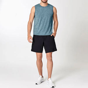 Camiseta sin mangas para hombre con estampado gráfico estilo streetwear, dobladillo curvo, corte muscular, estilo atlético, moda de verano, chaleco sin mangas al por mayor - Product Image 5