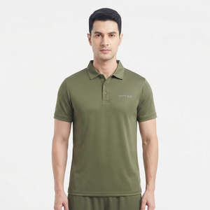 Polo pour homme, coupe confortable, manches courtes, col classique, pour l'été, les sports de plein air, le quotidien, vert, tendance, confortable - Product Image 6
