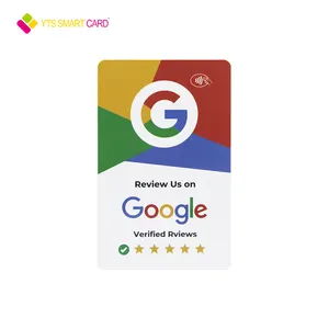 YTS precio de fábrica Custom Social Media Sharing Nfc Google Review Play Gift Card