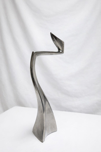 Antique Iron <b>Brass</b> Finish 3-Arm Tulip Handmade <b>Candlestick</b> Holder Flower Design Metal Vintage Wedding Home Table Decor - Product Image 2