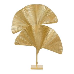 Modern Metal <b>Leaf</b> Sculpture Tabletop Home Decor <b>Art</b> Piece for Living Room Interior Design - Product Image 1
