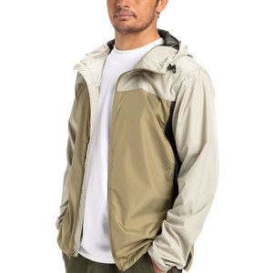 Vestes coupe-vent élégantes pour hommes avec col à capuche et fermeture éclair, couleur unie et motif en promotion - Product Image 5