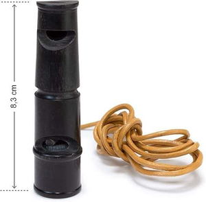 Silbato Deportivo Personalizable Hecho a Mano, de Cuerno de Búfalo Negro, de Alta Calidad, Color Negro de Moda - Product Image 3