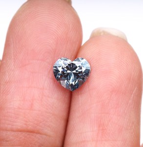 Diamante Cultivado en Laboratorio con Certificación IGI, de 1 a 7 Quilates, Forma de Corazón, Color Azul Fantasía, CVD, Diamante Suelto para Joyería - Product Image 6