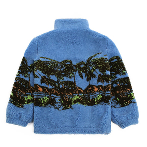 เสื้อแจ็คเก็ตขนแกะบุขนเชอร์ปาสำหรับผู้ชาย ฤดูหนาว ปักโลโก้ได้ ซิปเต็มตัว อุ่น กันลม เหมาะกับกิจกรรมกลางแจ้ง สไตล์ลำลอง รับผลิตตามแบบ (OEM) ขายส่ง - Product Image 6