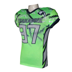 Breathable American Football Jersey Full Sublimation Air Mesh Team Uniform High Quality American Football Jersey Custom Teamwear - Product Image 5
