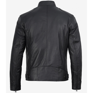 2026 OEM Top Selling Original Black Cowhide <b>Leather</b> <b>Jacket</b> For Men's Stand Collar 100%High Quality Low MOQ <b>winter</b> Fashion <b>Jacket</b> - Product Image 2