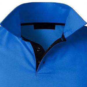 เสื้อเชิ้ตแฟชั่นล่าสุดสำหรับผู้ชาย ลายพิมพ์ดิจิทัลด้านหน้า ผ้าแคนวาสกันยับ แขนสั้นถัก สีน้ำเงินกรมท่า สไตล์โกธิค - Product Image 5