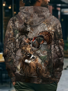 Achetez un sweat à capuche de chasse respirant de haute qualité en coton mélangé avec sublimation 3D pour hommes, fabriqué au Pakistan - Product Image 5