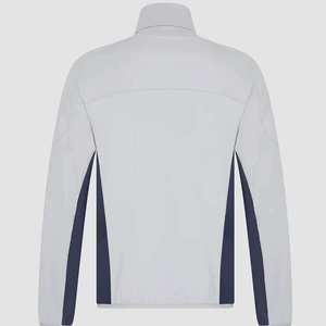 เสื้อสเวตเชิ้ตผู้ชายแบบซิปครึ่งตัว แขนสั้น ผ้าฝ้าย ไม่มีลาย - Product Image 2