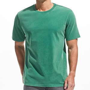 T-shirt pour homme en coton 100% à manches courtes, col rond, couleur bordeaux, coupe classique, jersey tricoté, couleur unie, respirant, séchage rapide, uni - Product Image 6