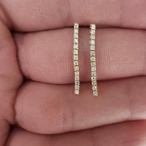 Pendientes de Diamantes Cultivados en Laboratorio de 0.40 Ct, Oro Sólido de 14K, Certificados por IGI, Joyería Minimalista para Regalo de Boda o Uso Diario - Product Image 1